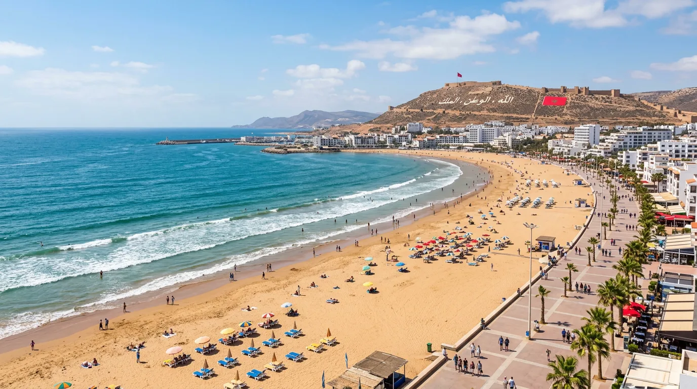 Agadir beach resort — the most accessible beach destination for Morocco spring break