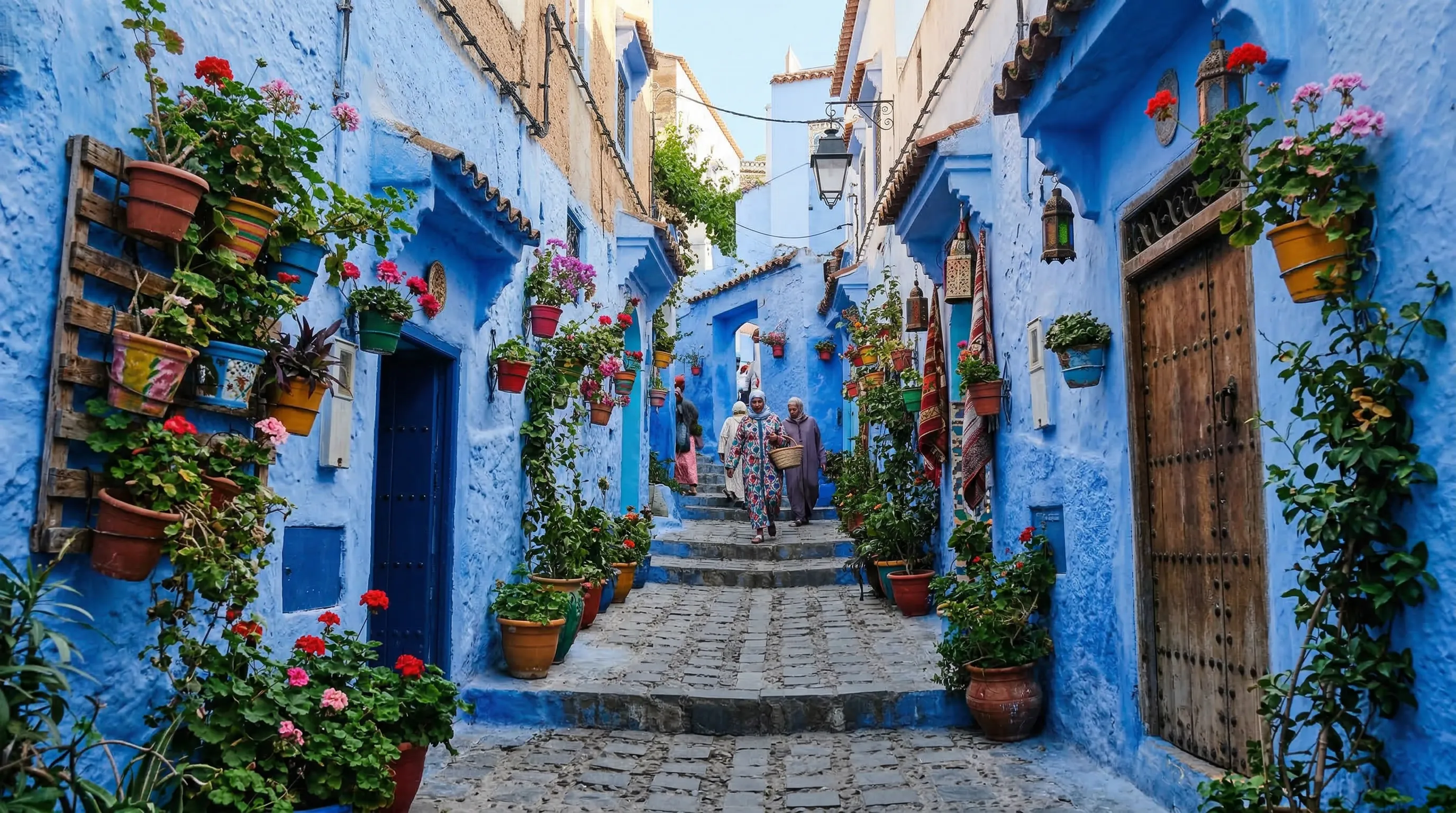 Blue streets of Chefchaouen Morocco photography tour