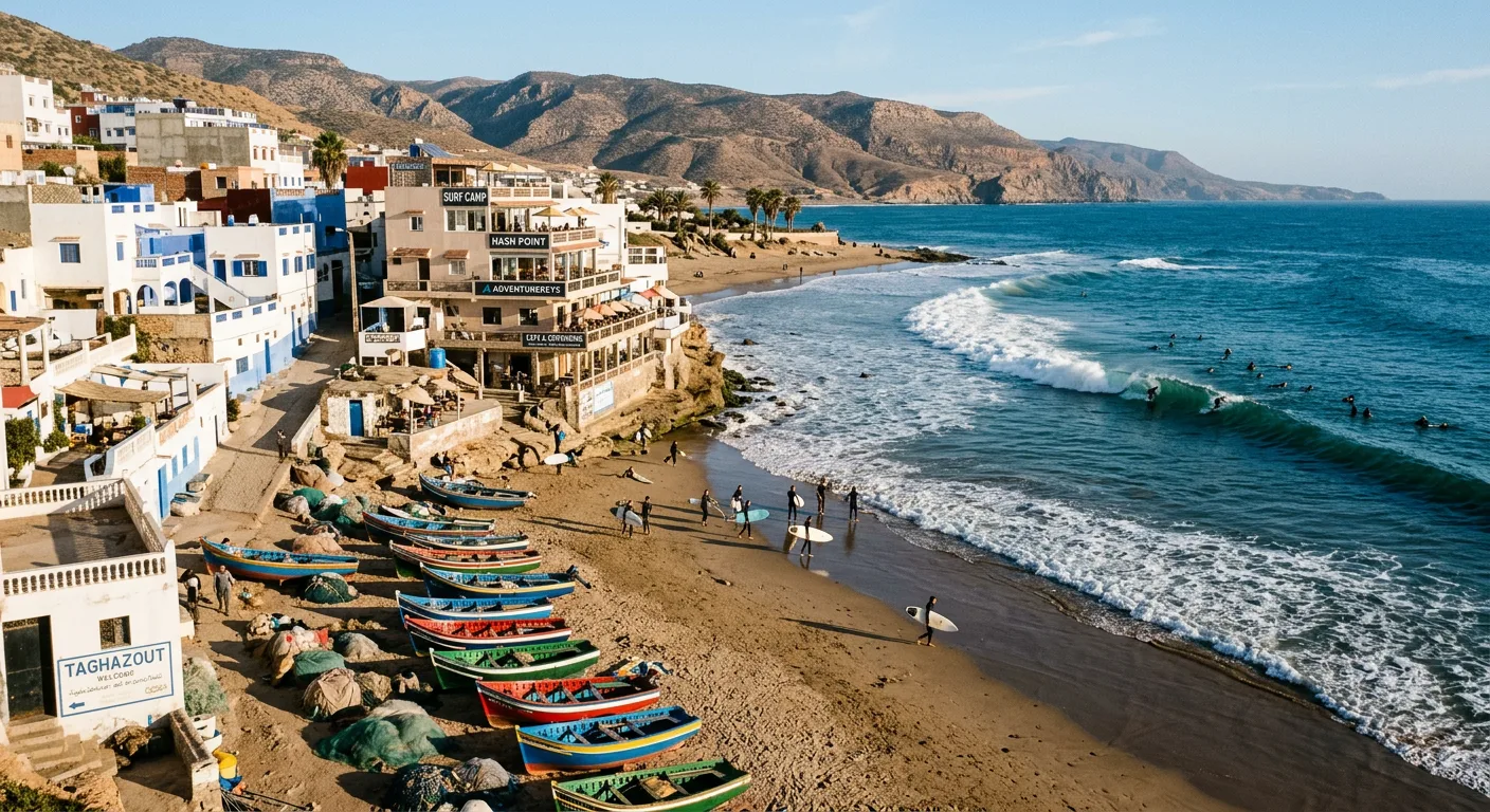 Taghazout surf village — Morocco's best surf destination for spring break
